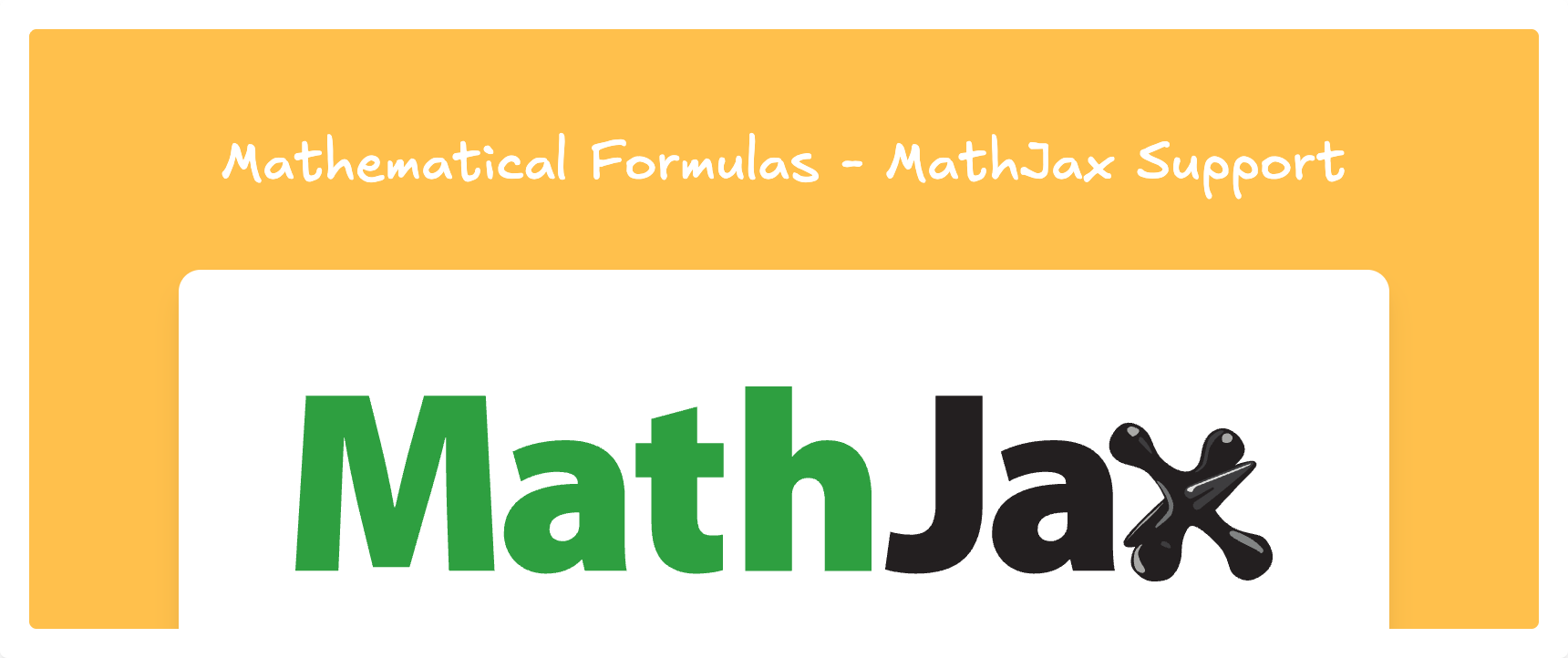 Featured image for 数学公式 - MathJax 支持